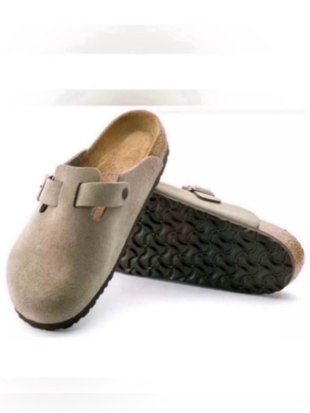Birkenstock Taupe Boston Clogs - Picture 12 of 12